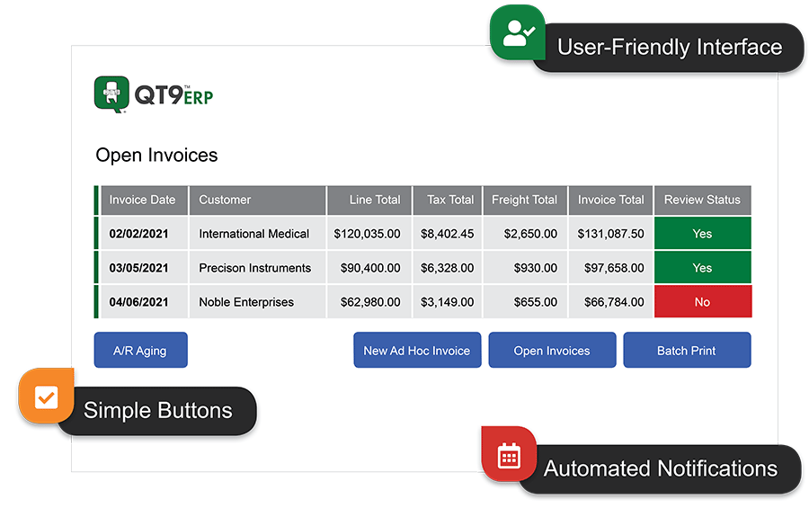 QT9 ERP Interface